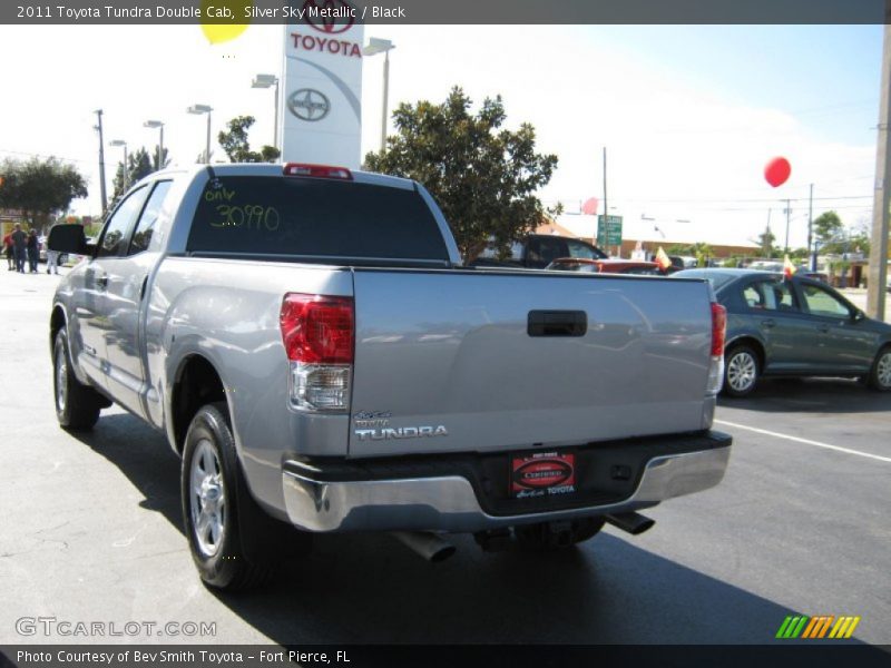 Silver Sky Metallic / Black 2011 Toyota Tundra Double Cab