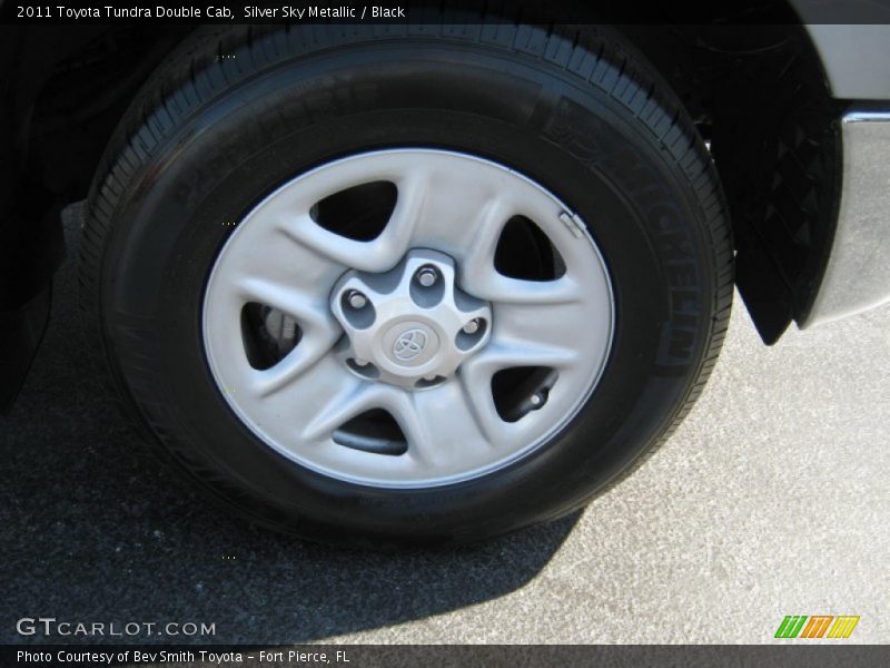 Silver Sky Metallic / Black 2011 Toyota Tundra Double Cab