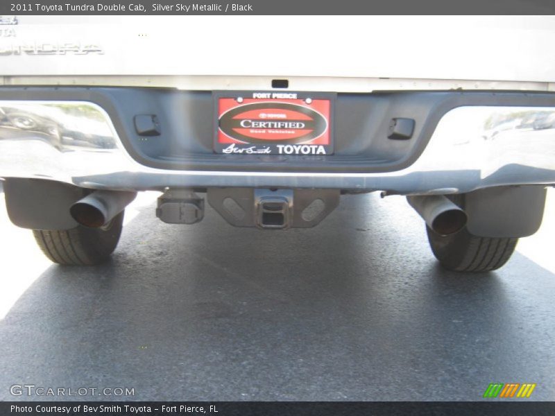 Silver Sky Metallic / Black 2011 Toyota Tundra Double Cab