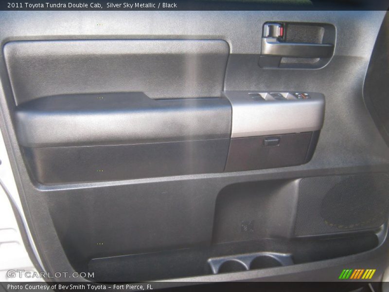 Silver Sky Metallic / Black 2011 Toyota Tundra Double Cab