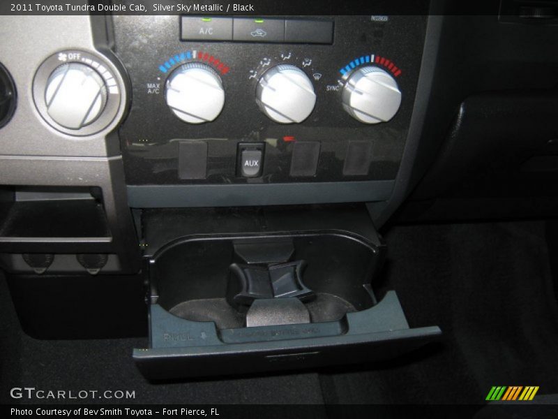 Silver Sky Metallic / Black 2011 Toyota Tundra Double Cab