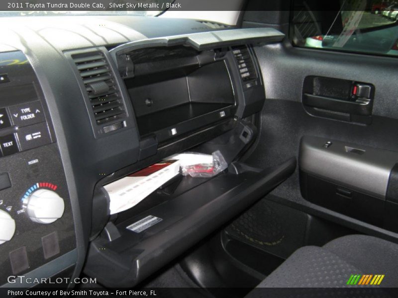 Silver Sky Metallic / Black 2011 Toyota Tundra Double Cab