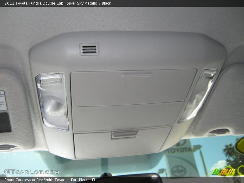 Silver Sky Metallic / Black 2011 Toyota Tundra Double Cab