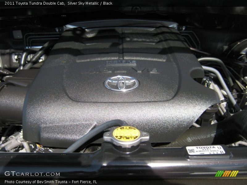 Silver Sky Metallic / Black 2011 Toyota Tundra Double Cab
