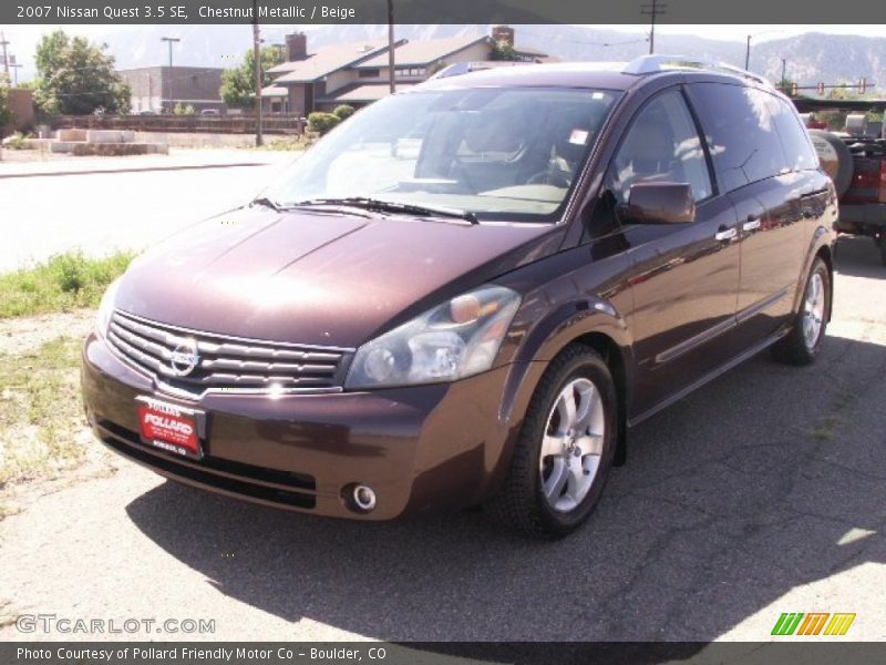 Chestnut Metallic / Beige 2007 Nissan Quest 3.5 SE