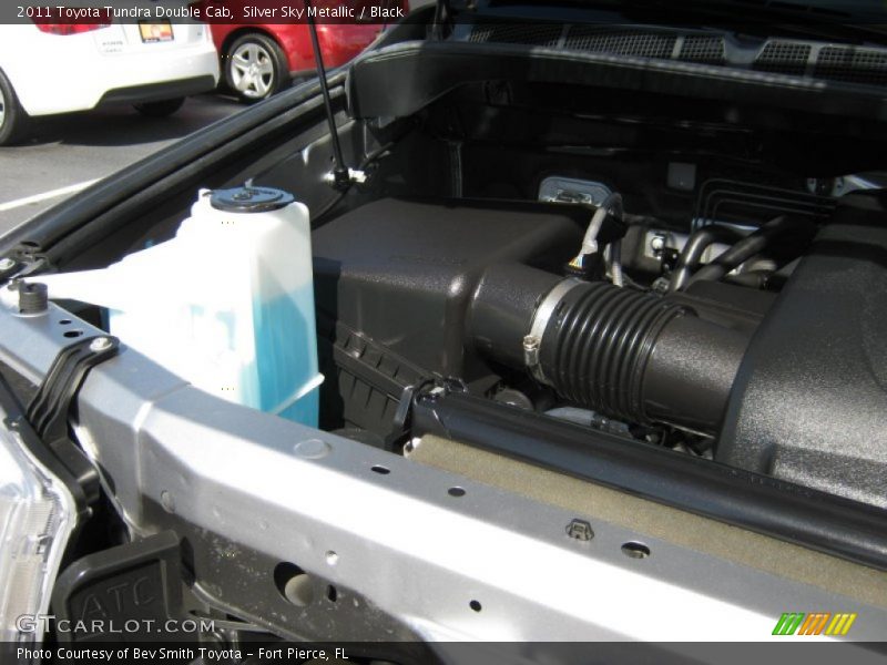 Silver Sky Metallic / Black 2011 Toyota Tundra Double Cab