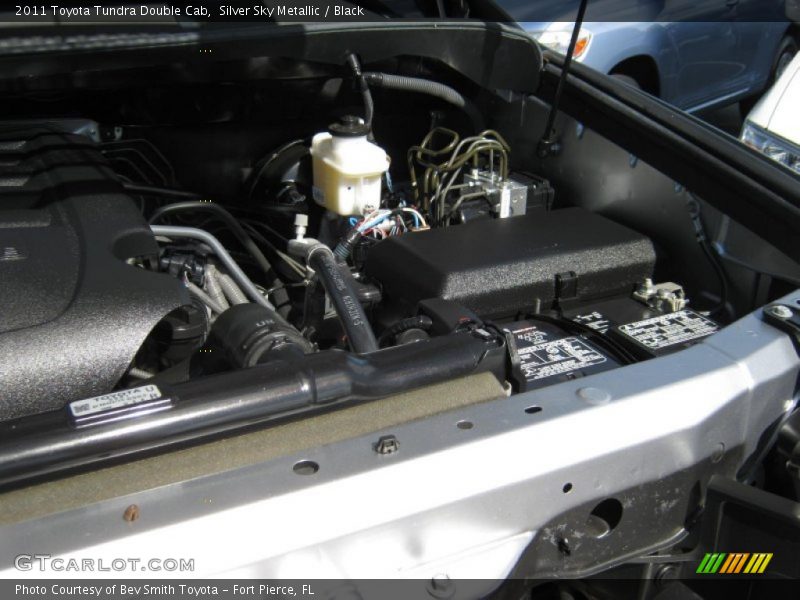 Silver Sky Metallic / Black 2011 Toyota Tundra Double Cab