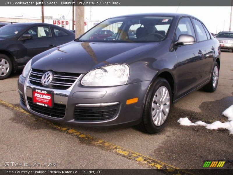 Platinum Grey Metallic / Titan Black 2010 Volkswagen Jetta S Sedan