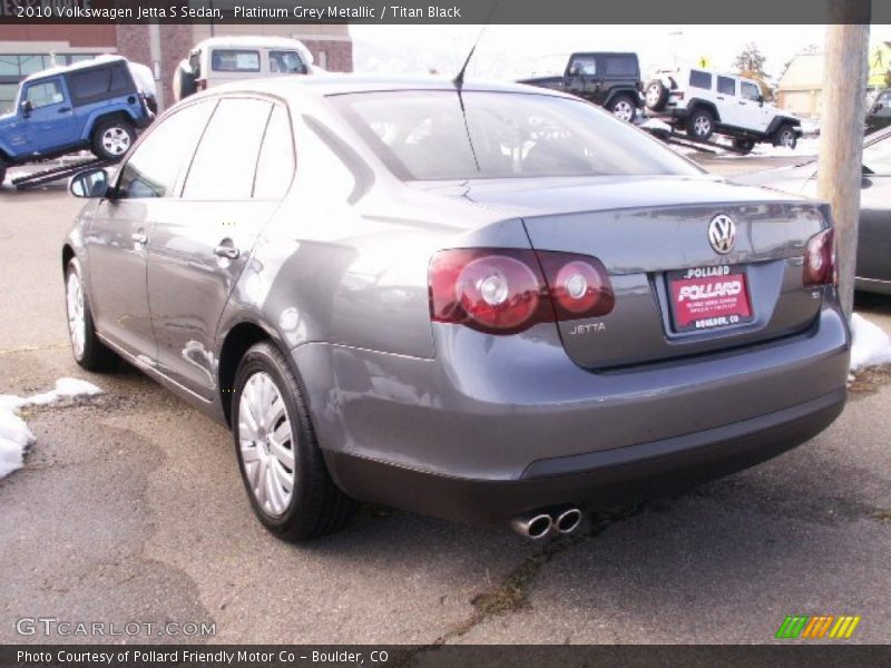 Platinum Grey Metallic / Titan Black 2010 Volkswagen Jetta S Sedan