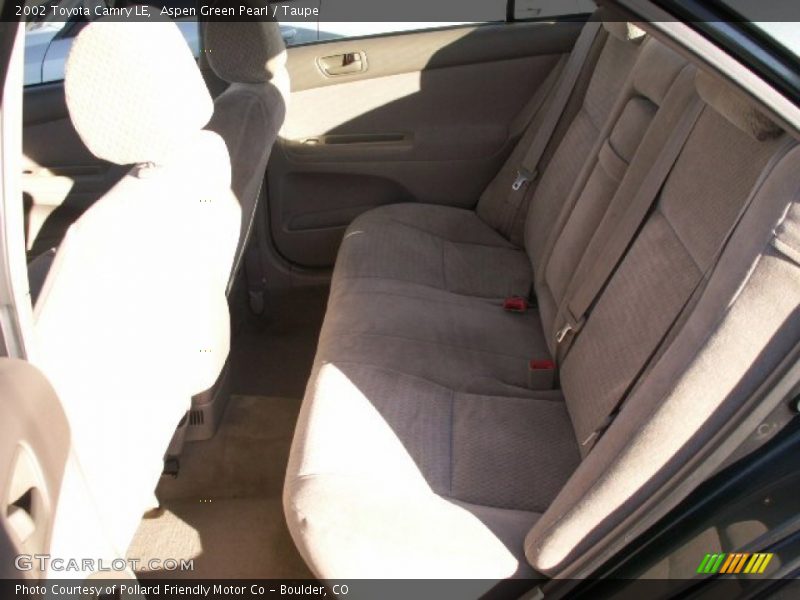 Aspen Green Pearl / Taupe 2002 Toyota Camry LE