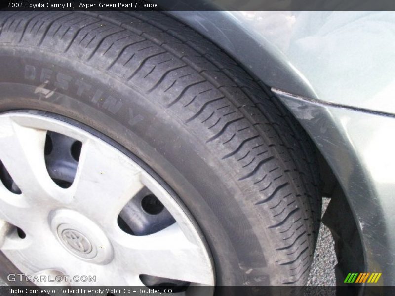 Aspen Green Pearl / Taupe 2002 Toyota Camry LE
