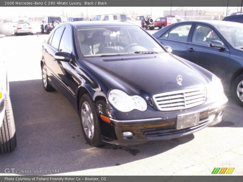 Black / Black 2006 Mercedes-Benz C 280 4Matic Luxury