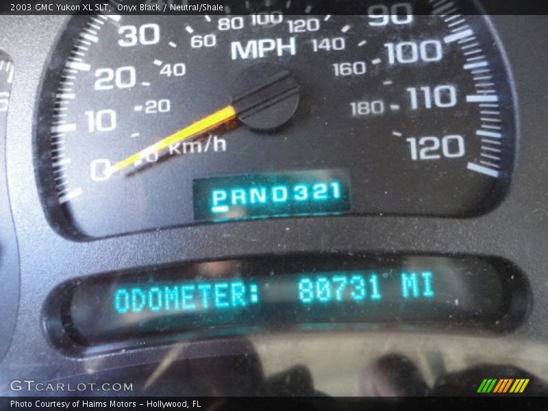 Onyx Black / Neutral/Shale 2003 GMC Yukon XL SLT
