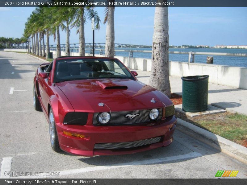 Redfire Metallic / Black/Dove Accent 2007 Ford Mustang GT/CS California Special Convertible