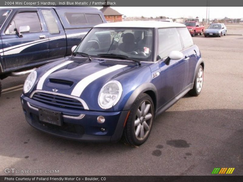 Indi Blue Metallic / Panther Black 2004 Mini Cooper S Hardtop