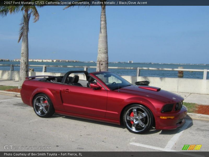 Redfire Metallic / Black/Dove Accent 2007 Ford Mustang GT/CS California Special Convertible