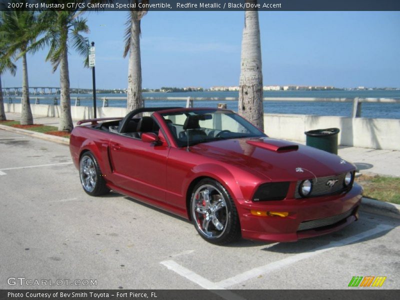 Redfire Metallic / Black/Dove Accent 2007 Ford Mustang GT/CS California Special Convertible