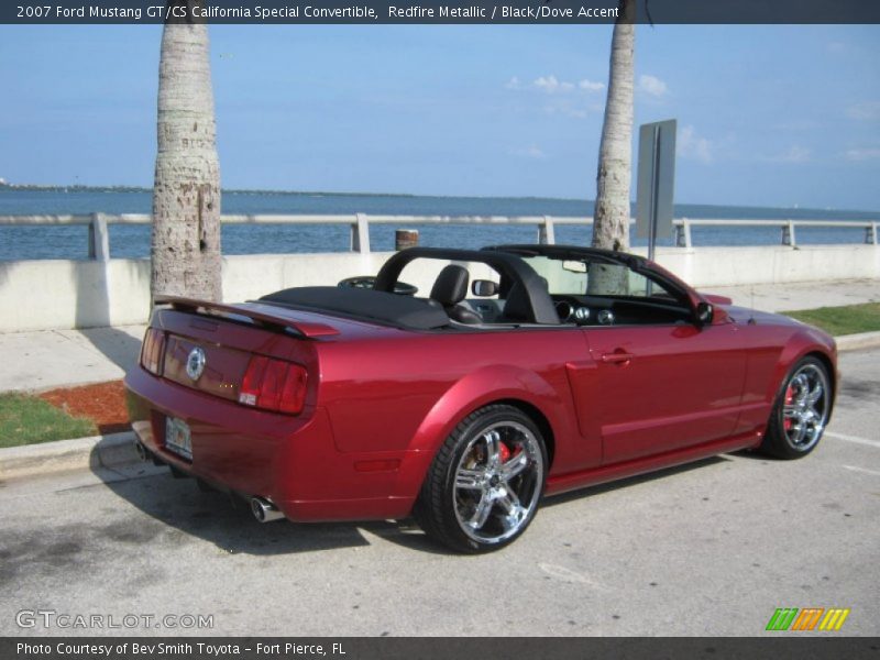 Redfire Metallic / Black/Dove Accent 2007 Ford Mustang GT/CS California Special Convertible