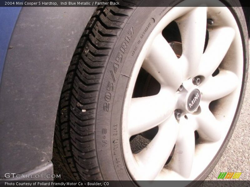 Indi Blue Metallic / Panther Black 2004 Mini Cooper S Hardtop