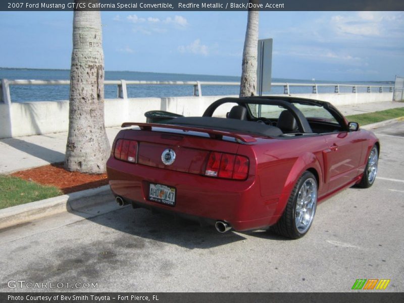 Redfire Metallic / Black/Dove Accent 2007 Ford Mustang GT/CS California Special Convertible