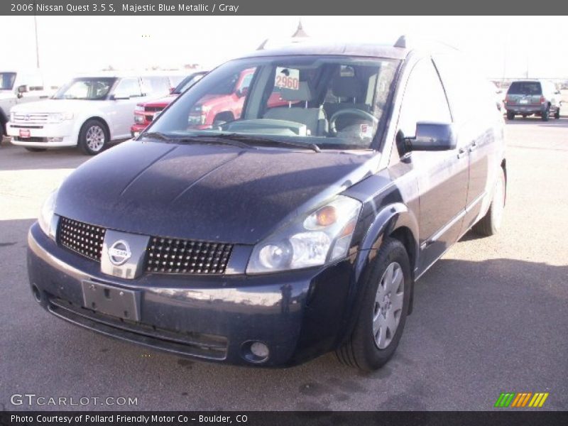 Majestic Blue Metallic / Gray 2006 Nissan Quest 3.5 S