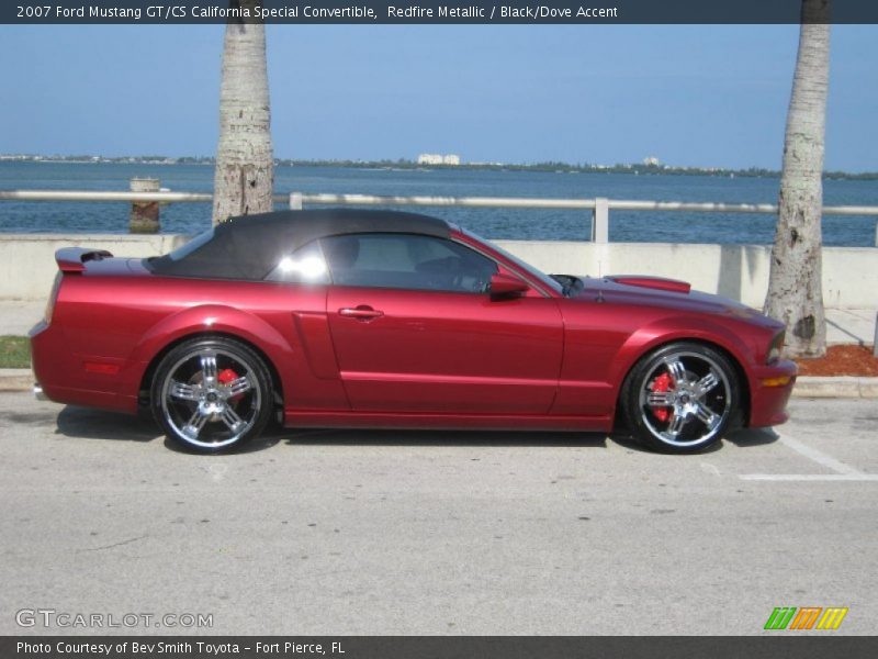 Redfire Metallic / Black/Dove Accent 2007 Ford Mustang GT/CS California Special Convertible