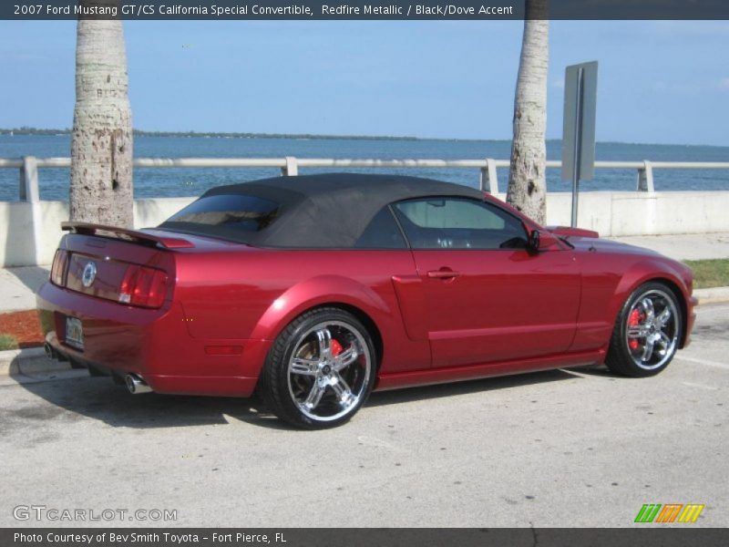 Redfire Metallic / Black/Dove Accent 2007 Ford Mustang GT/CS California Special Convertible