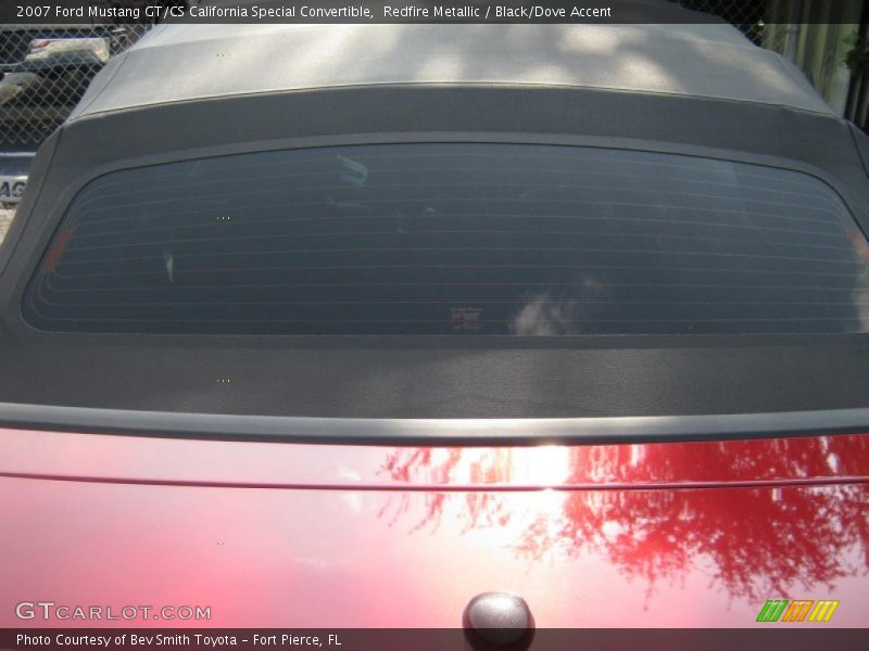 Redfire Metallic / Black/Dove Accent 2007 Ford Mustang GT/CS California Special Convertible
