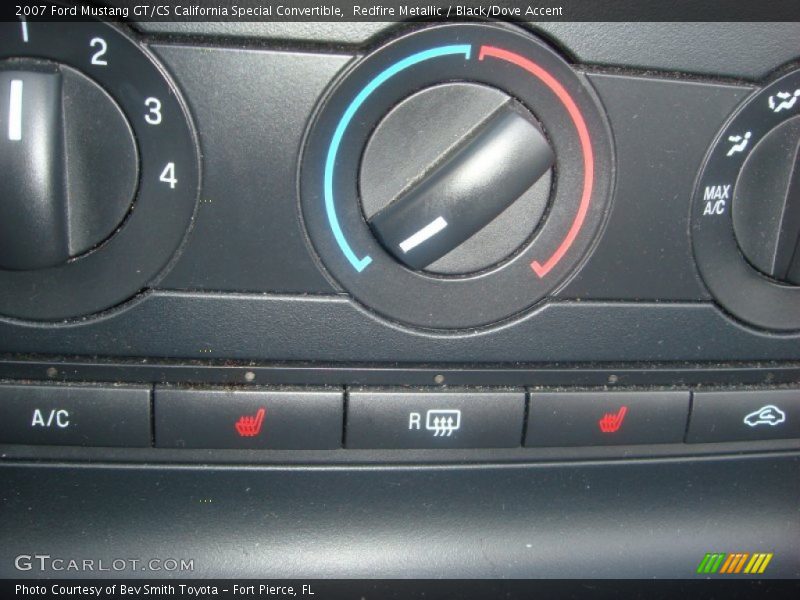 Redfire Metallic / Black/Dove Accent 2007 Ford Mustang GT/CS California Special Convertible
