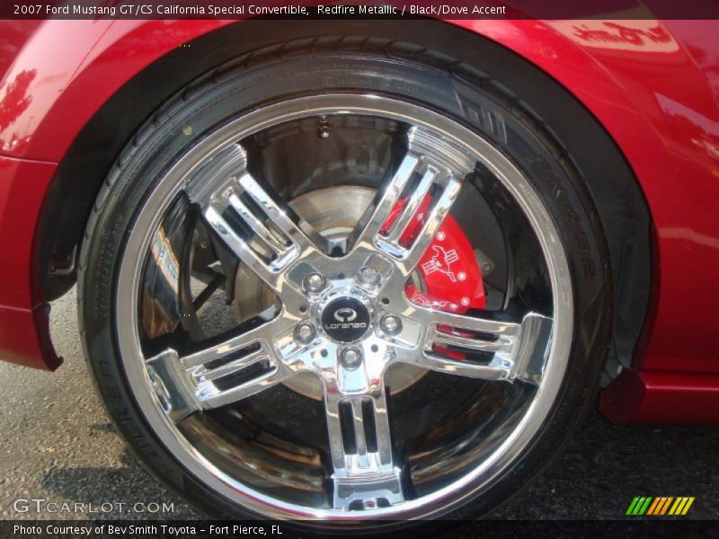 Redfire Metallic / Black/Dove Accent 2007 Ford Mustang GT/CS California Special Convertible