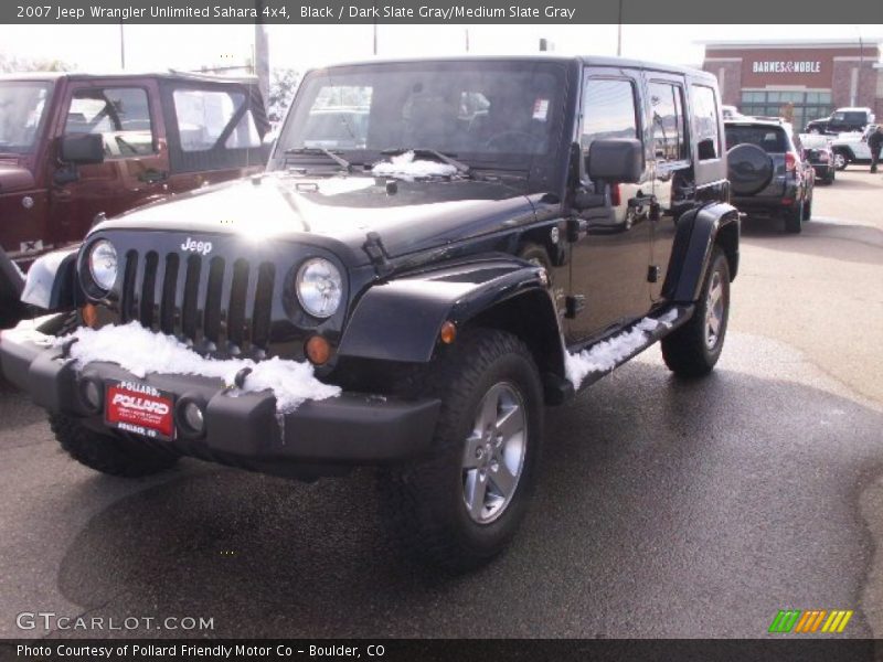 Black / Dark Slate Gray/Medium Slate Gray 2007 Jeep Wrangler Unlimited Sahara 4x4