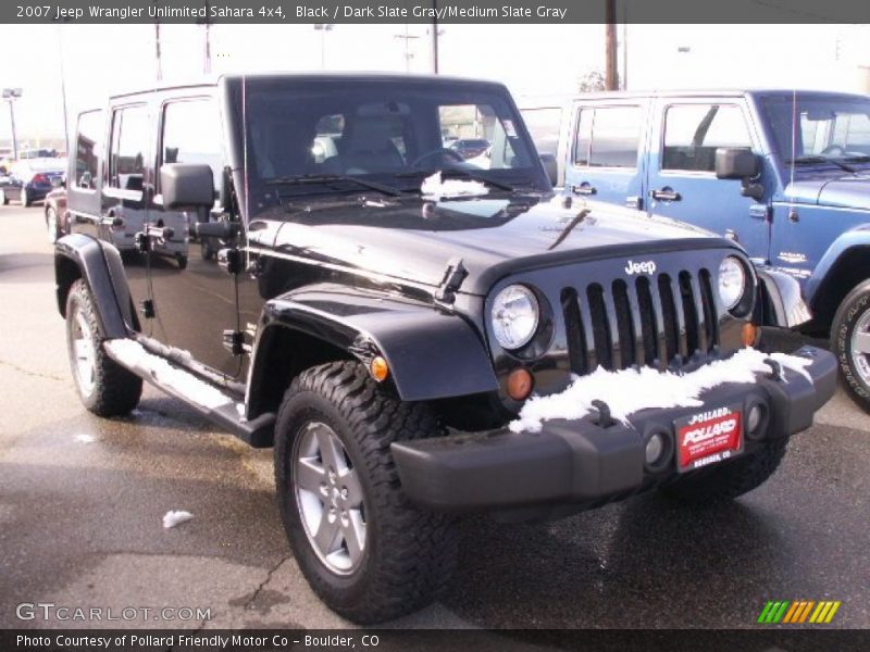 Black / Dark Slate Gray/Medium Slate Gray 2007 Jeep Wrangler Unlimited Sahara 4x4