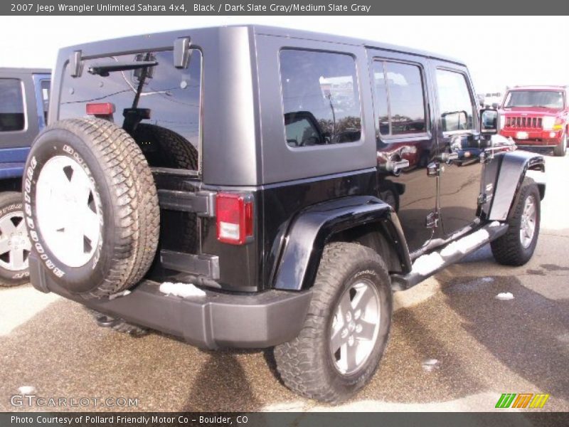 Black / Dark Slate Gray/Medium Slate Gray 2007 Jeep Wrangler Unlimited Sahara 4x4