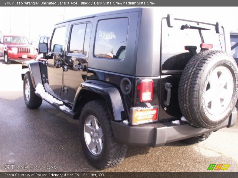 Black / Dark Slate Gray/Medium Slate Gray 2007 Jeep Wrangler Unlimited Sahara 4x4