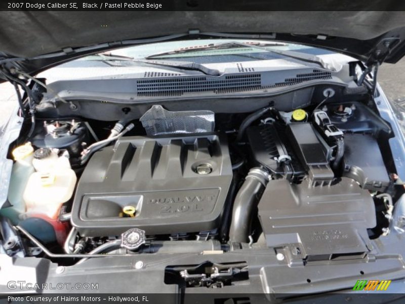 Black / Pastel Pebble Beige 2007 Dodge Caliber SE