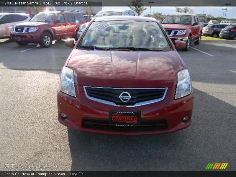 Red Brick / Charcoal 2011 Nissan Sentra 2.0 SL