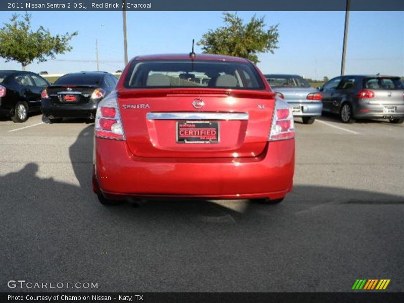 Red Brick / Charcoal 2011 Nissan Sentra 2.0 SL