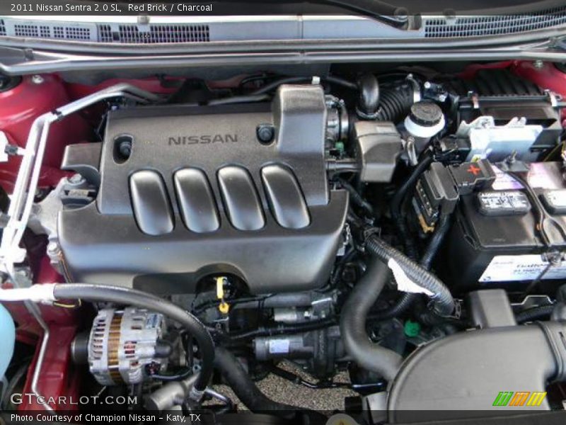 Red Brick / Charcoal 2011 Nissan Sentra 2.0 SL