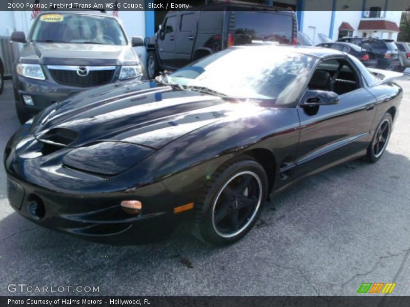 Black / Ebony 2000 Pontiac Firebird Trans Am WS-6 Coupe