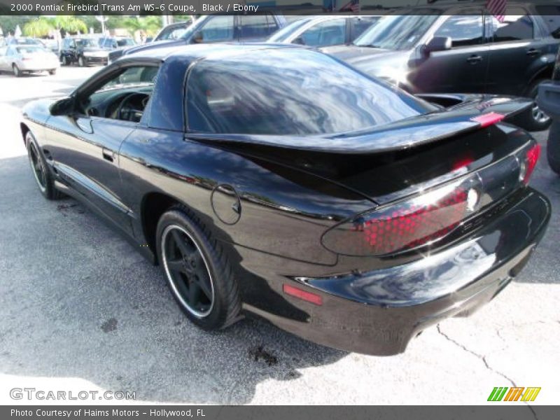 Black / Ebony 2000 Pontiac Firebird Trans Am WS-6 Coupe