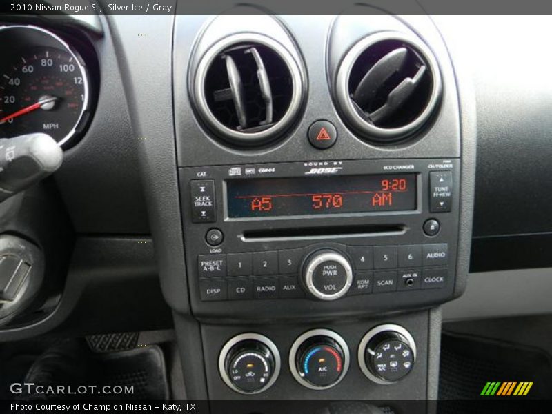 Silver Ice / Gray 2010 Nissan Rogue SL
