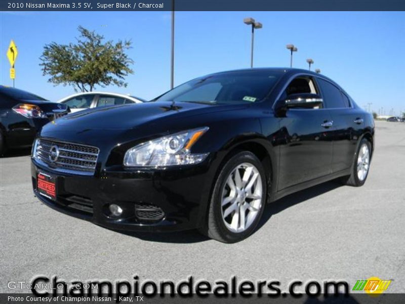Super Black / Charcoal 2010 Nissan Maxima 3.5 SV