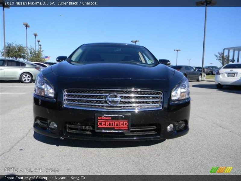 Super Black / Charcoal 2010 Nissan Maxima 3.5 SV