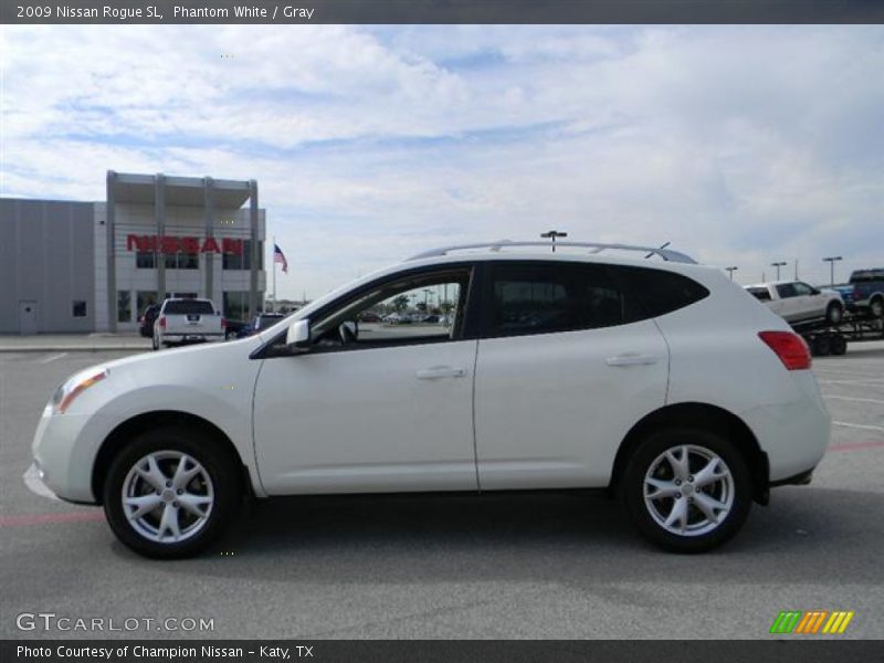 Phantom White / Gray 2009 Nissan Rogue SL