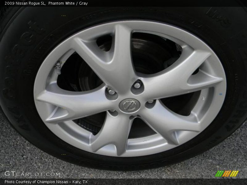 Phantom White / Gray 2009 Nissan Rogue SL