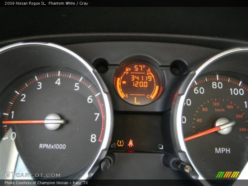 Phantom White / Gray 2009 Nissan Rogue SL