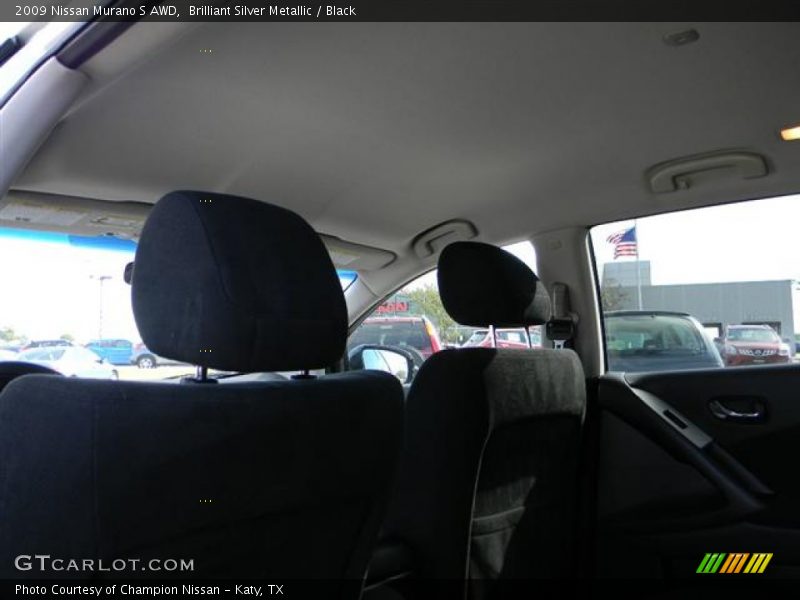 Brilliant Silver Metallic / Black 2009 Nissan Murano S AWD