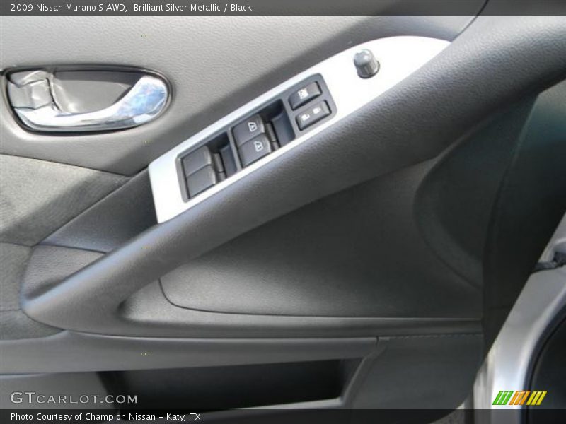 Brilliant Silver Metallic / Black 2009 Nissan Murano S AWD
