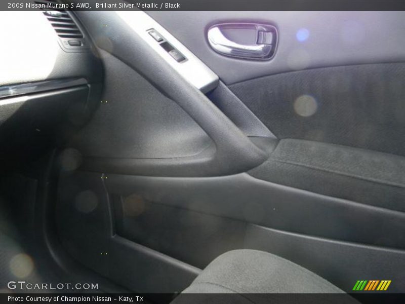 Brilliant Silver Metallic / Black 2009 Nissan Murano S AWD