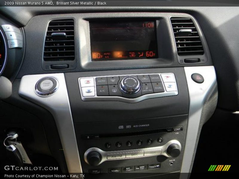 Brilliant Silver Metallic / Black 2009 Nissan Murano S AWD